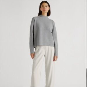 Quince Eco-knit milano mock neck pull over sweater size XS
